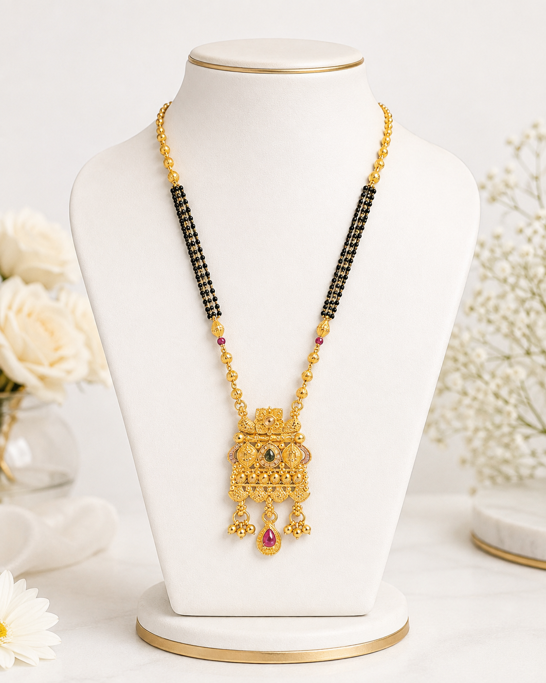 Elegant Temple Gold Mangalsutra