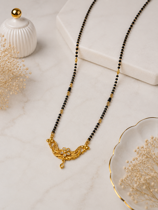 Vanya Floral Grace Gold Mangalsutra