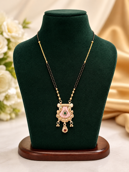 Royal Pink Antique Mangalsutra