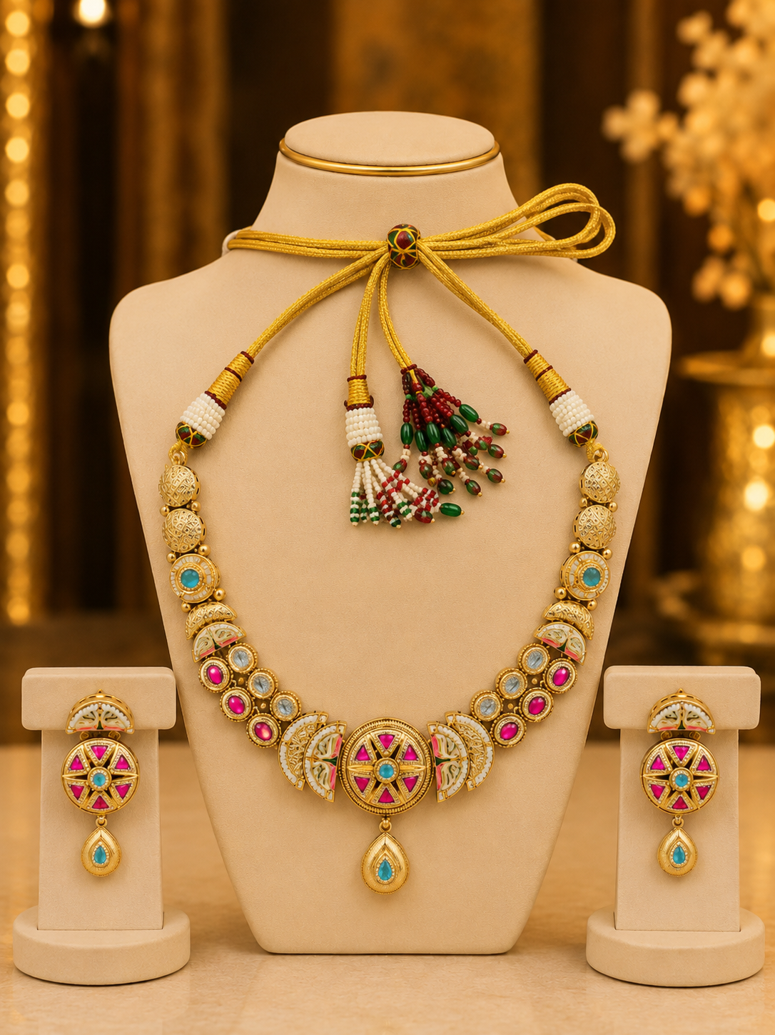 Royal Meenakari Heritage Necklace Set