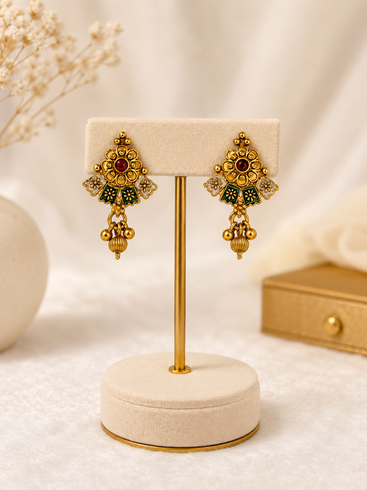 Floral Drop Earrings for Women