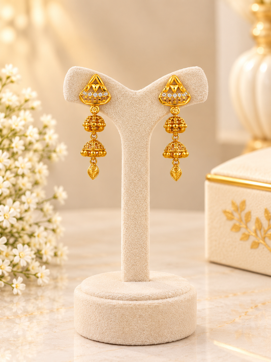Heritage Sunburst Drop Jhumki