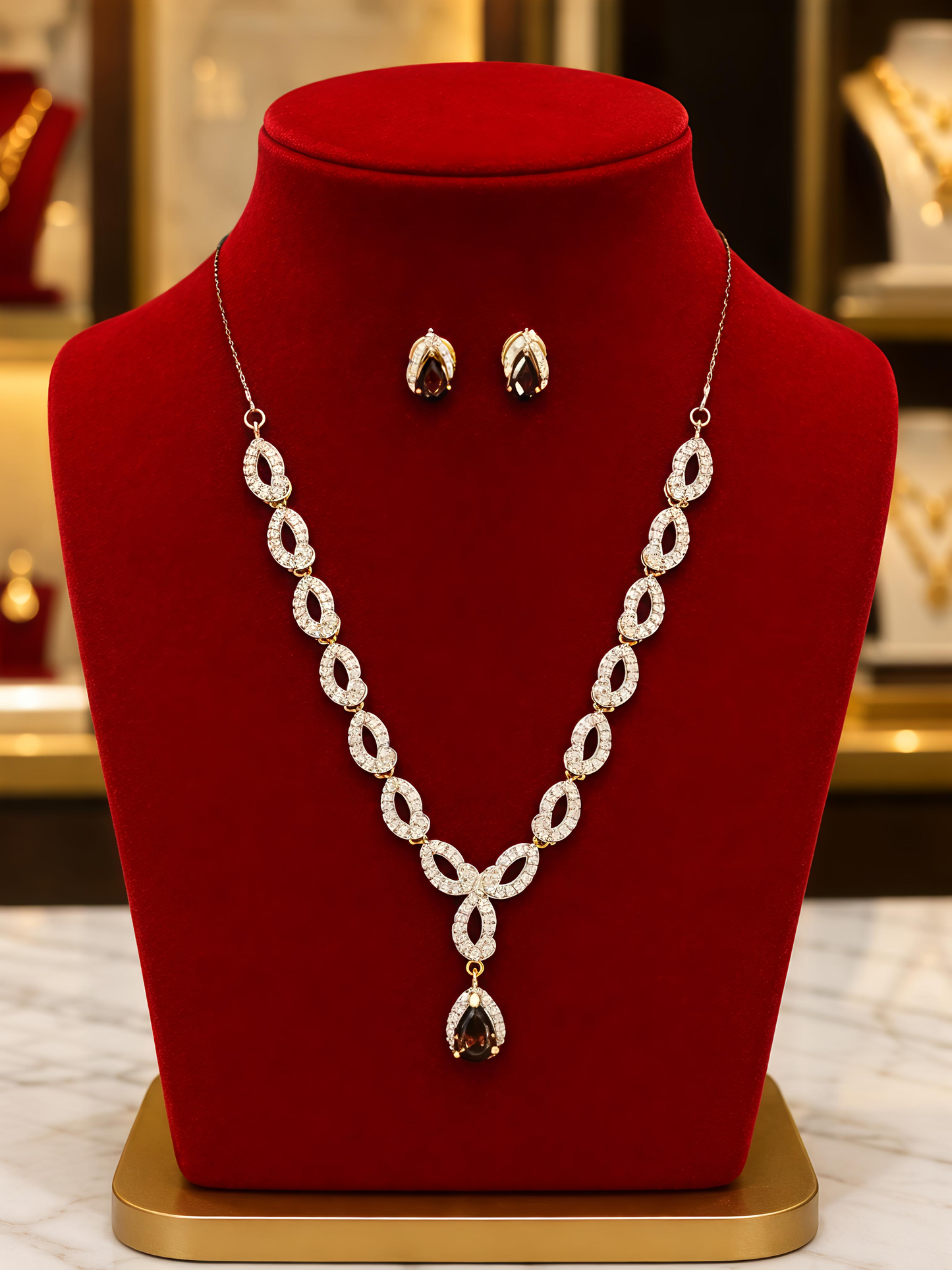 Jaipur Royale Teardrop Elegance Necklace